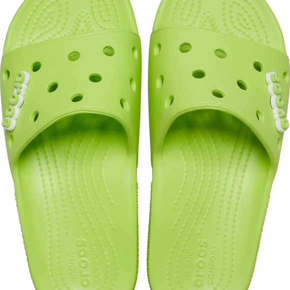 CROCS Shoes Crocs Slides Size 1 Lime Green Poshmark